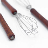 Food Fusion Whisk Medium - Wooden handle